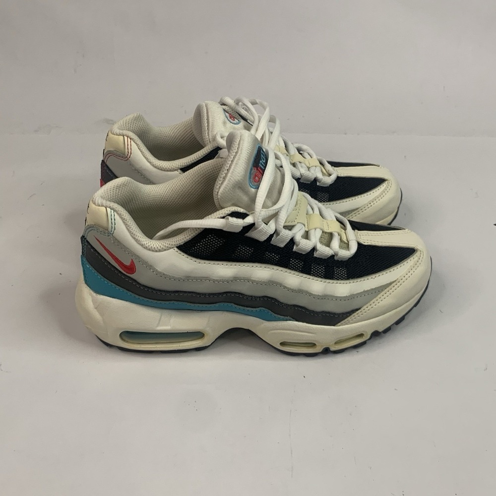 Nike Air Max 95 Recraft (GS) Shoes White Chlorine Blue CJ3906-102 Size 5.5Y‎
